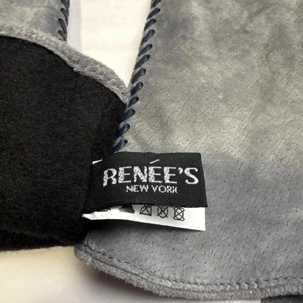 Vintage 60s‎ Style Renee’s NY Grey Suede Opera Gloves size M